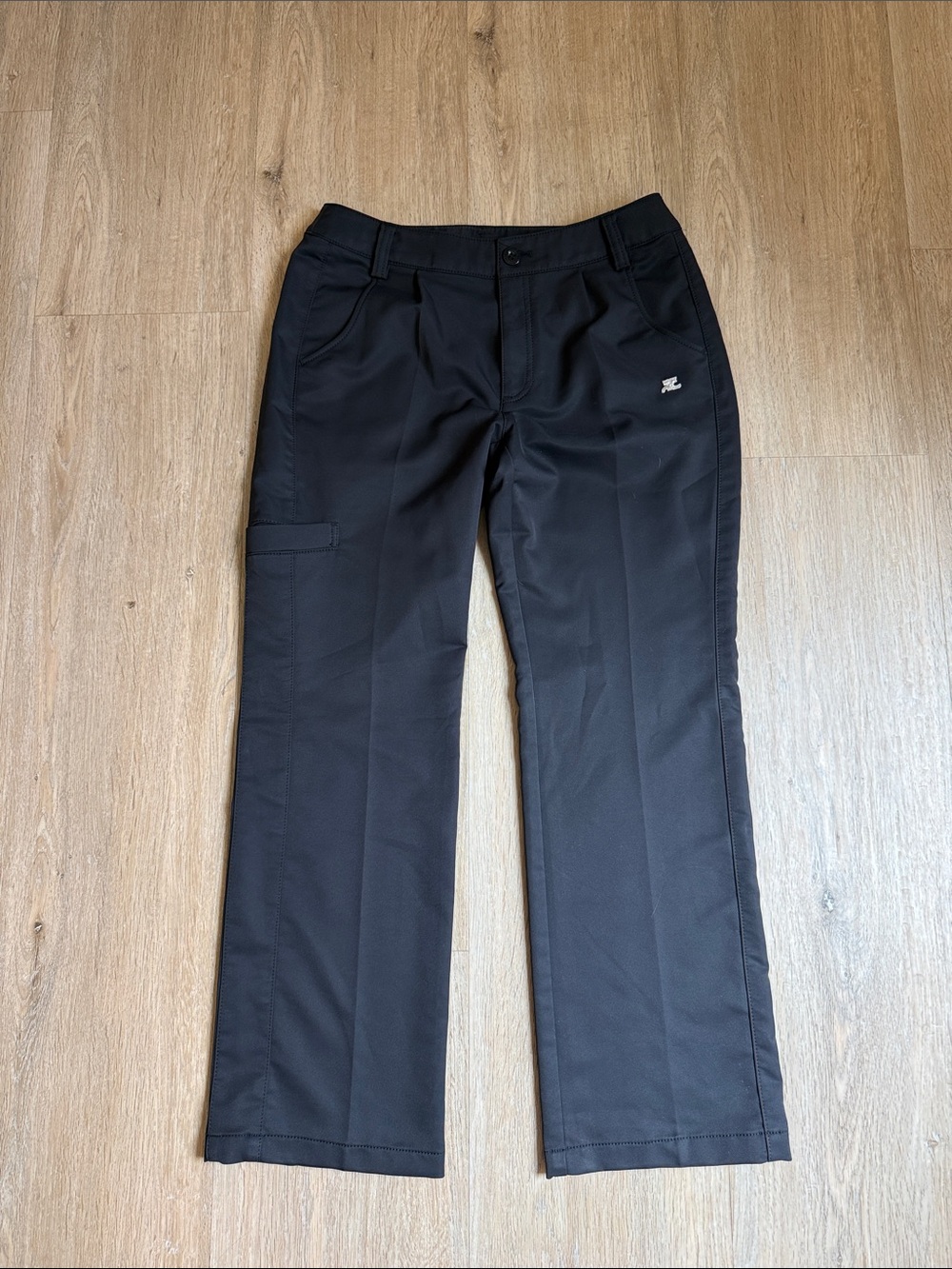 Courreges Black Pants with Picket Detail 38